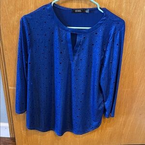 Cure Women's Sparkling Royal Blue Blouse